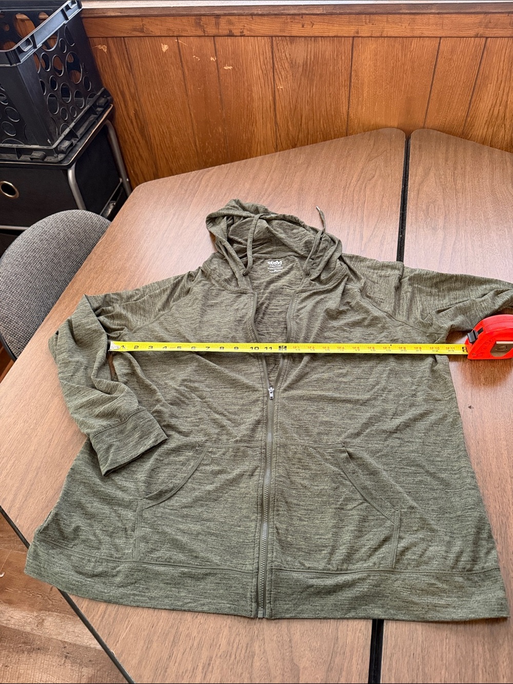 Maurices Olive Green Hooded Utility Jacket
